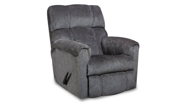 Grey Manual Rocker Recliner